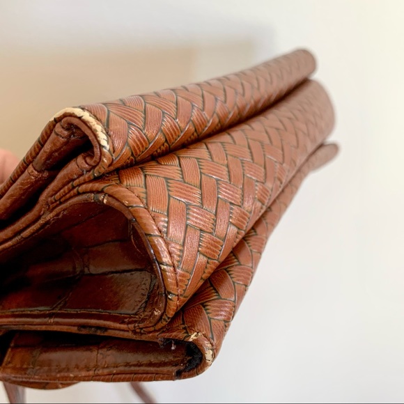 COLDWATER CREEK | Vintage Brown Woven Purse Crossbody - Picture 9 of 10